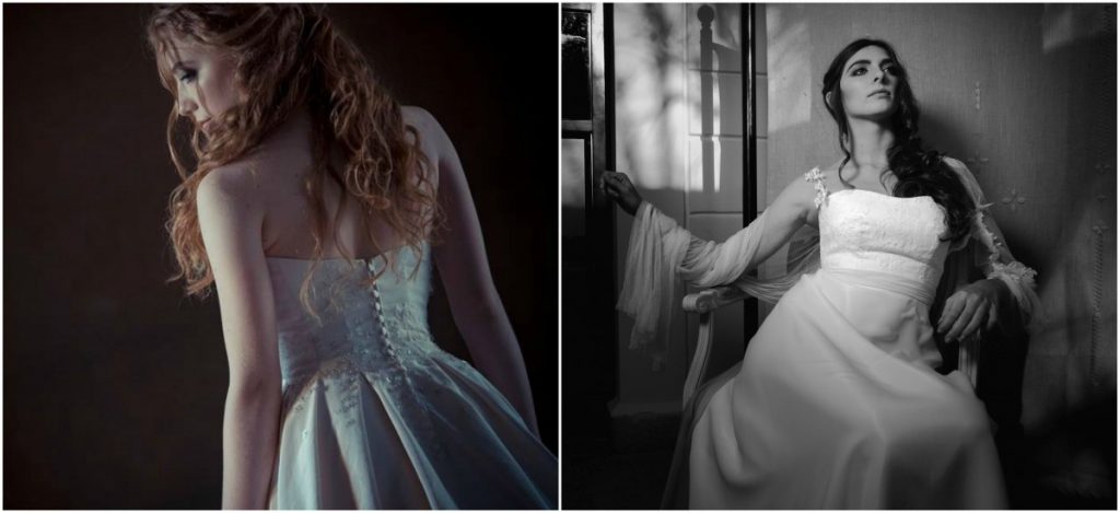 Modificare l'abito da sposa della mamma si può. Abito in seta italiana del 1960, nelle tonalità dell'avorio rosato della collezione bridal 2017 di Rosa Alessi.