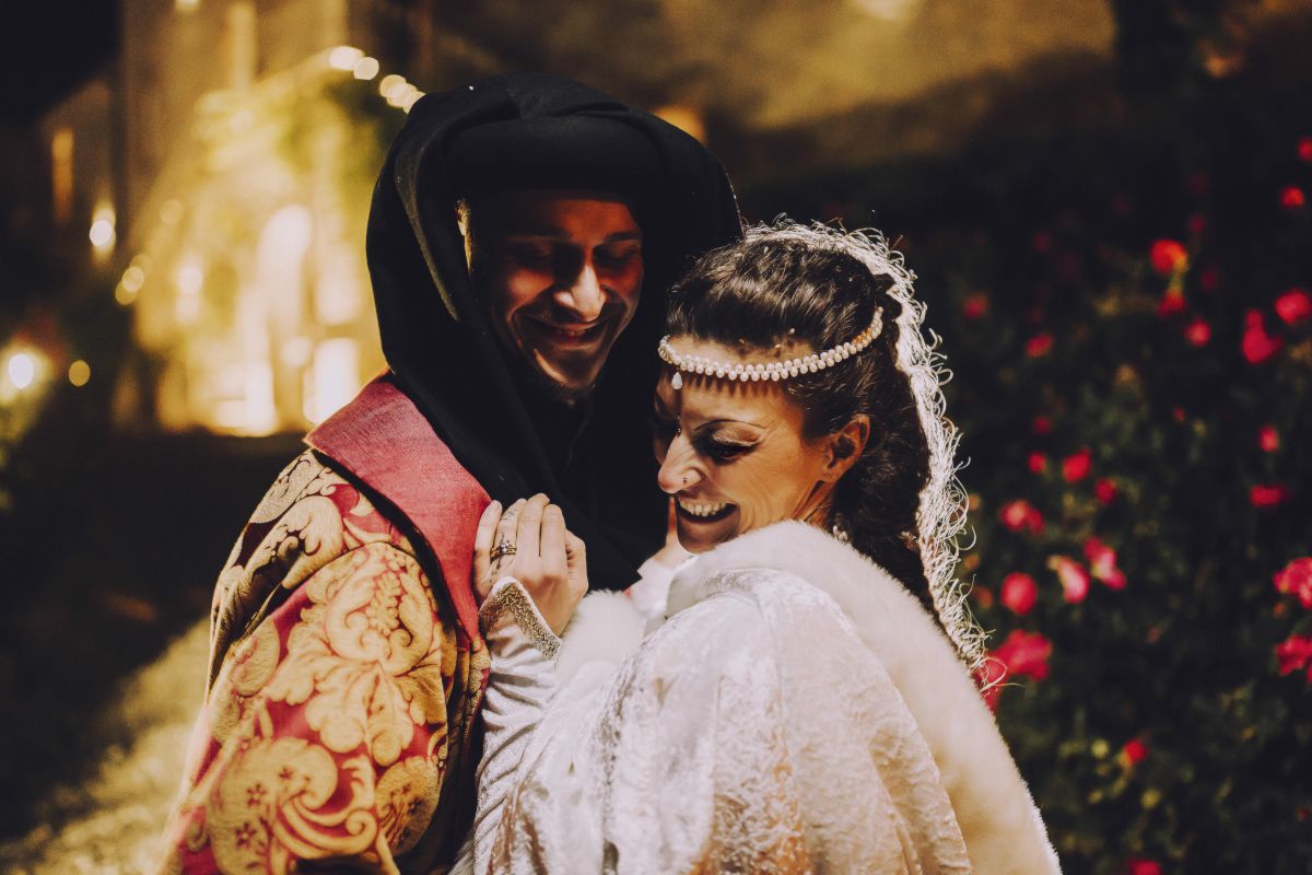 Il matrimonio medievale di Alessandro e Roberta al Castello di Montignano