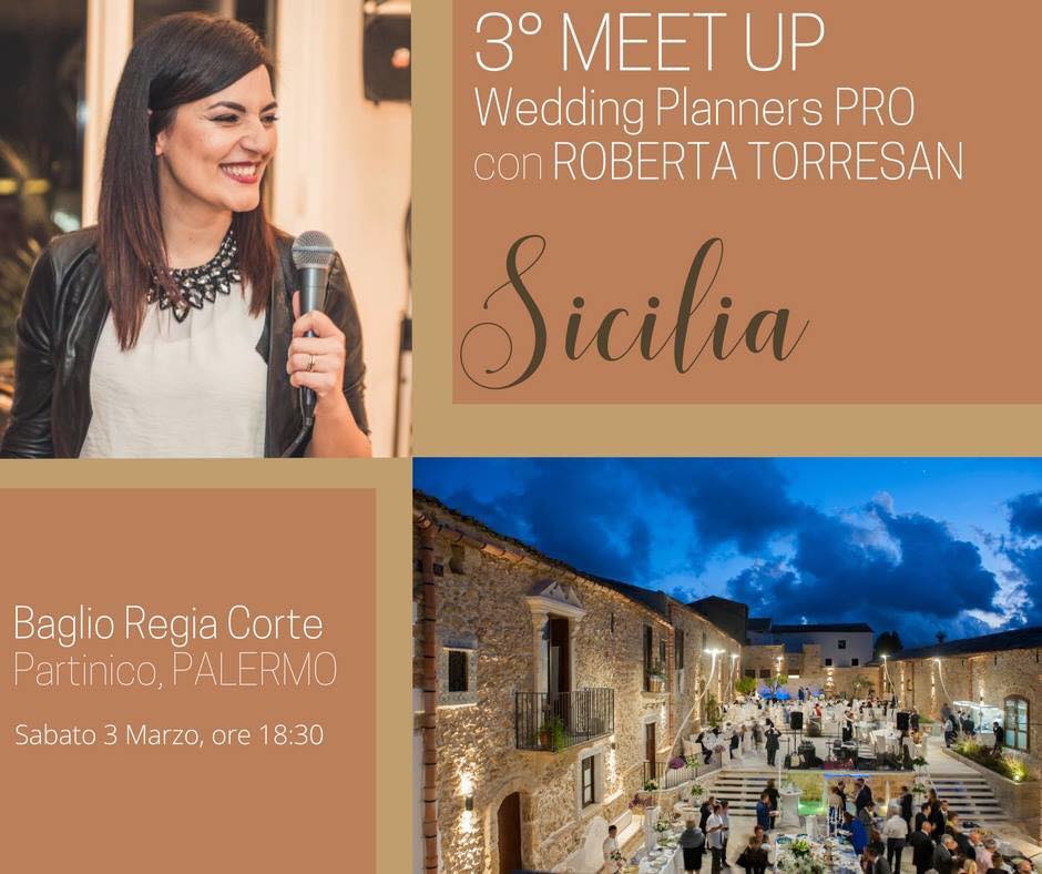 Wedding Planners Pro, il 3° Meet Up: la community di Roberta Torresan fa tappa a Palermo