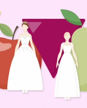 Abito da sposa in base al fisico: i modelli per le 5 tipologie del corpo femminile