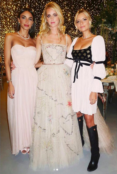 scarpe dior matrimonio chiara ferragni