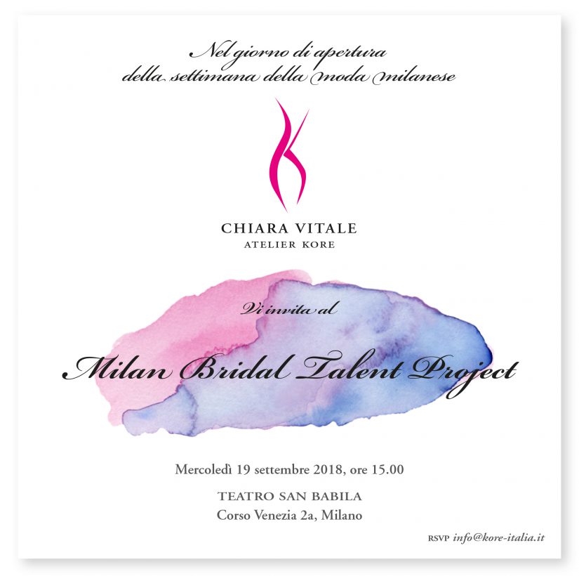 Milan Bridal Talent Project