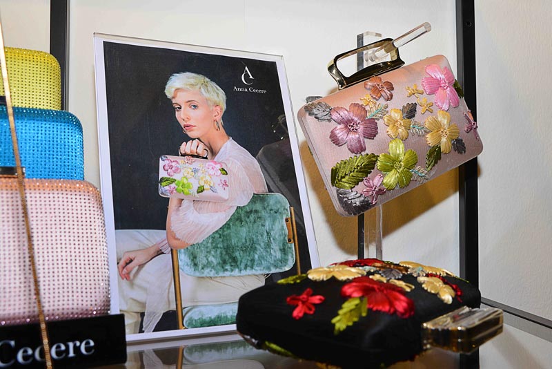 Anna Cecere 2020 romantiche borse alla Milano Bridal Week