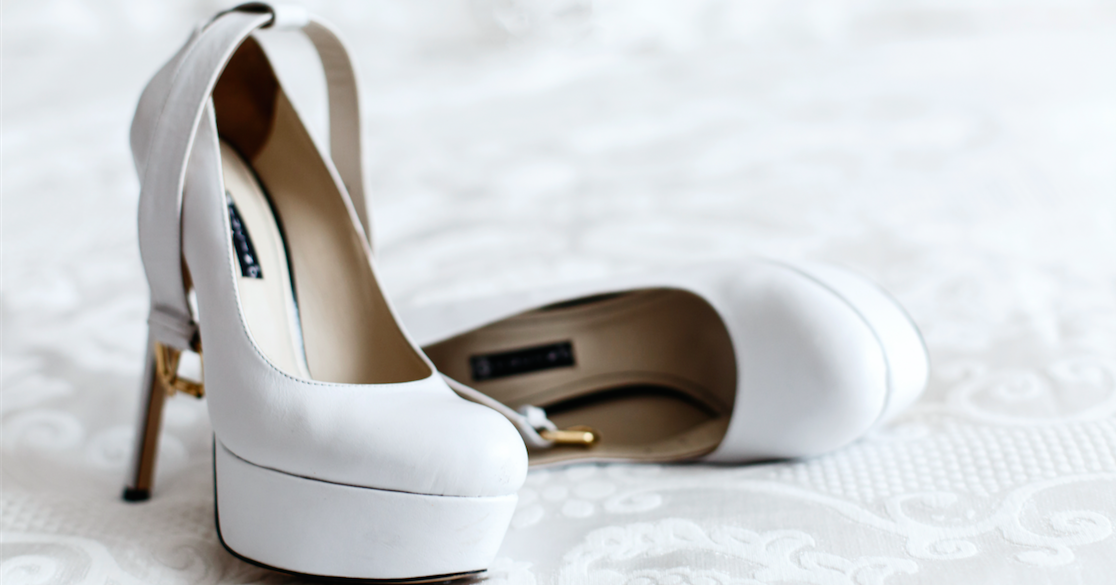 scarpe da sposa con zeppa