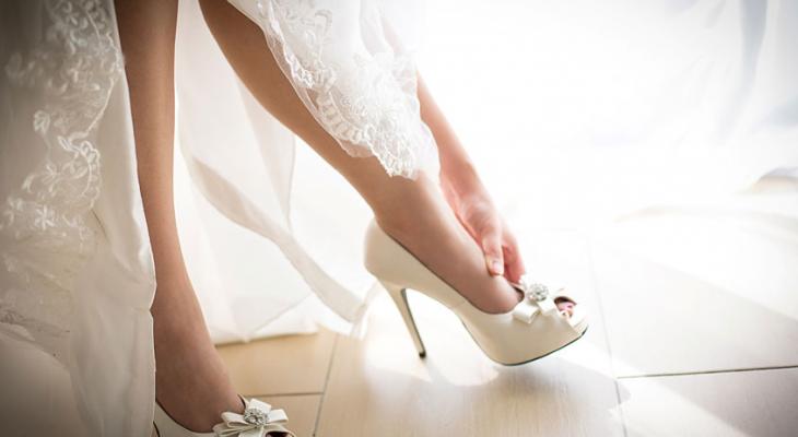 scarpe da sposa con plateau