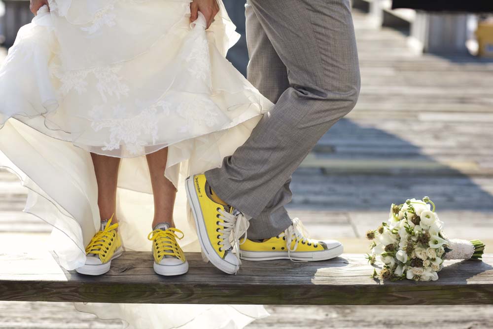 Sposa con le sneakers