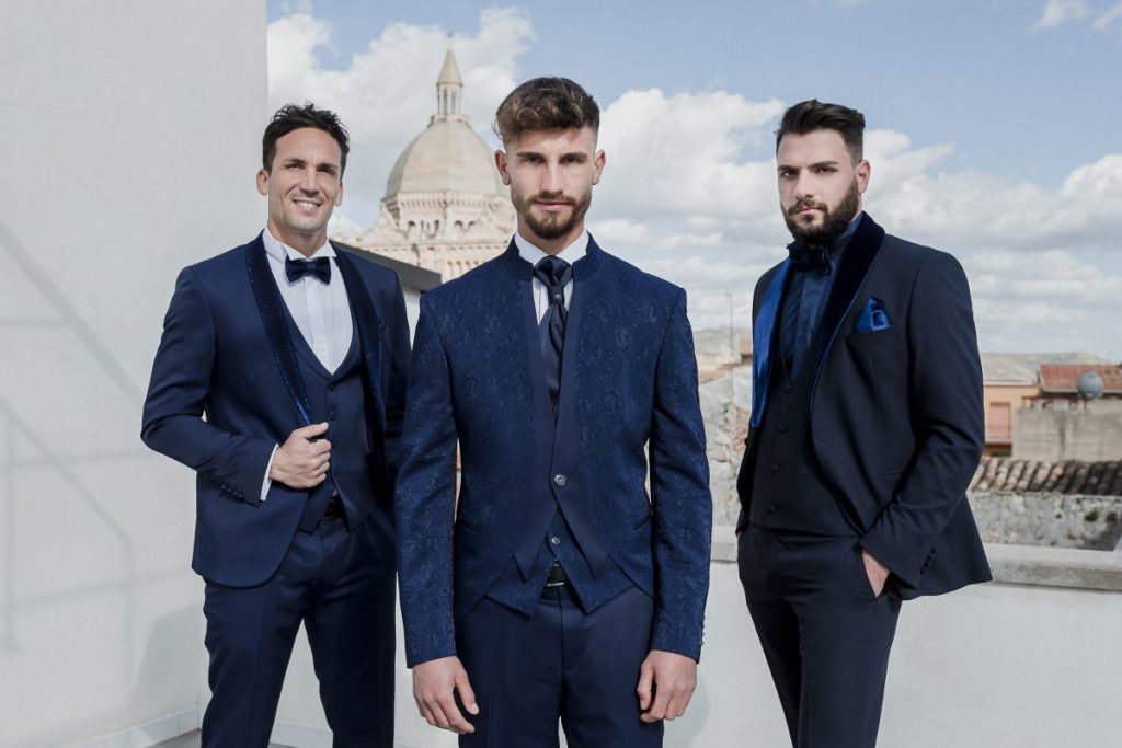 Abito da sposo blu