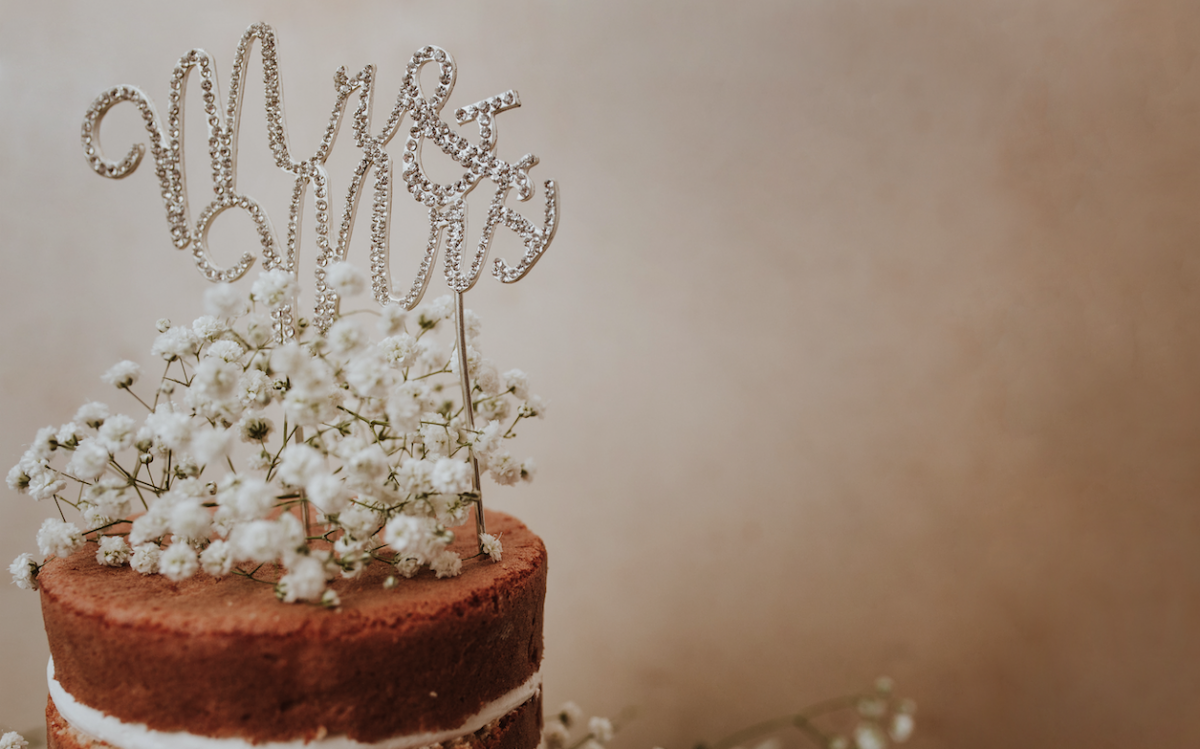 Cake topper matrimonio