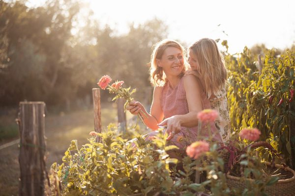 Barbara con la figlia