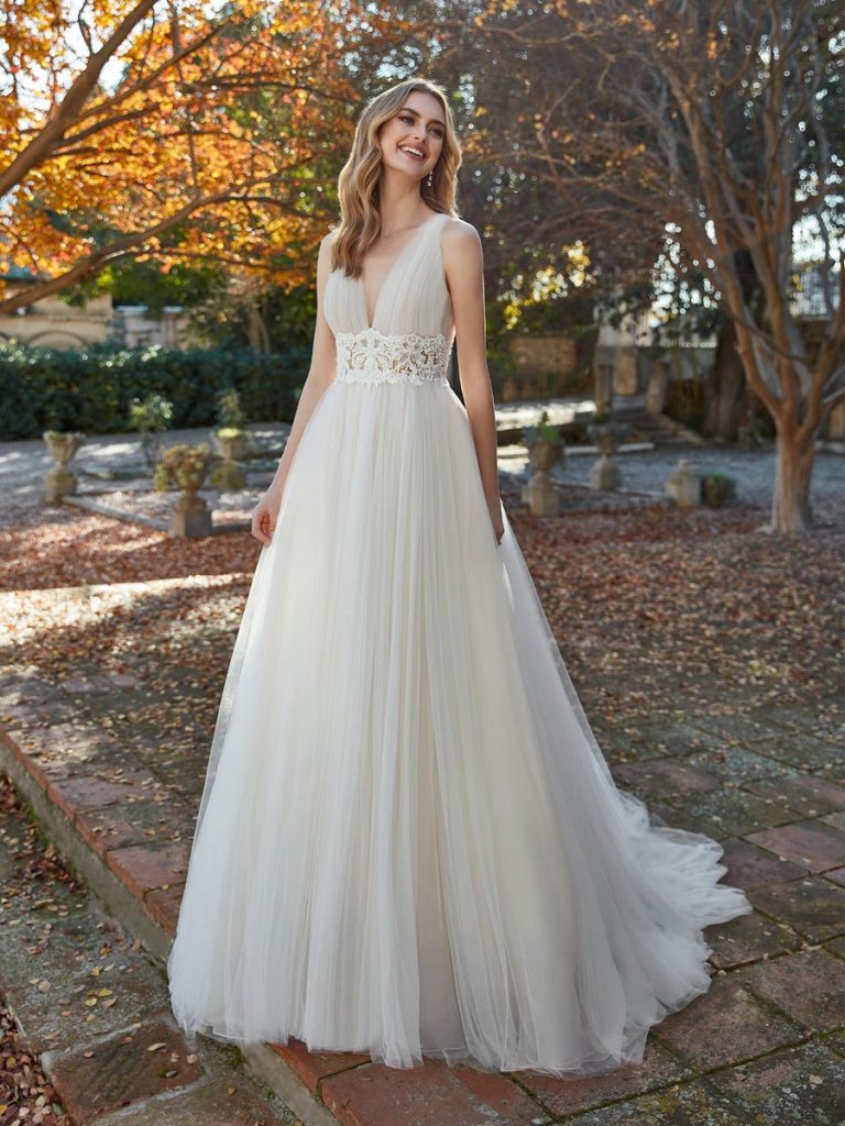 Abito da sales sposa semi ampio