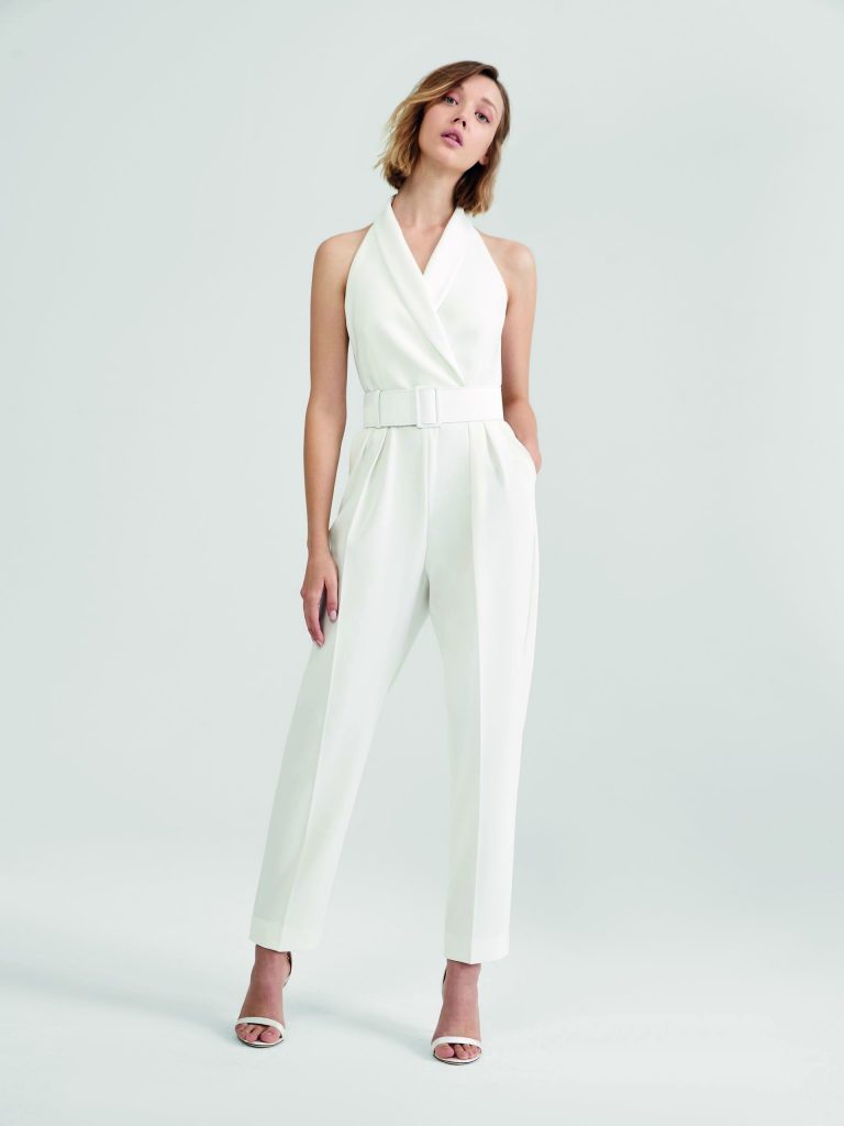 Un abito con pantalone della collezione Max Mara Bridal 2021