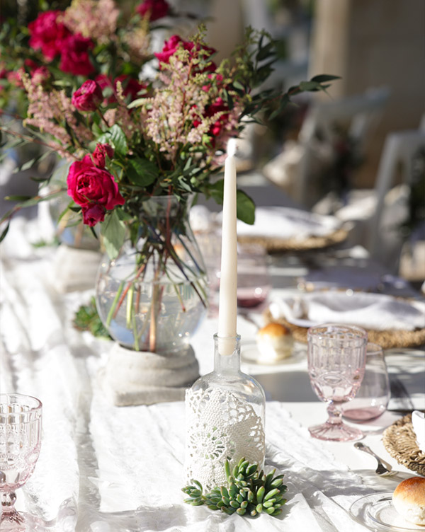 Un dettaglio del matrimonio in stile salentino easy chic