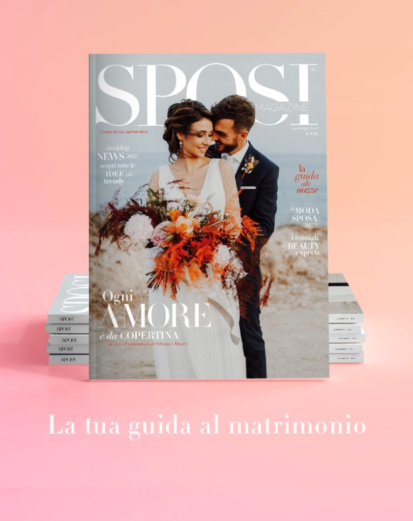 In questa foto la copertina di Sposi Magazine 2022, la tua guida al matrimonio