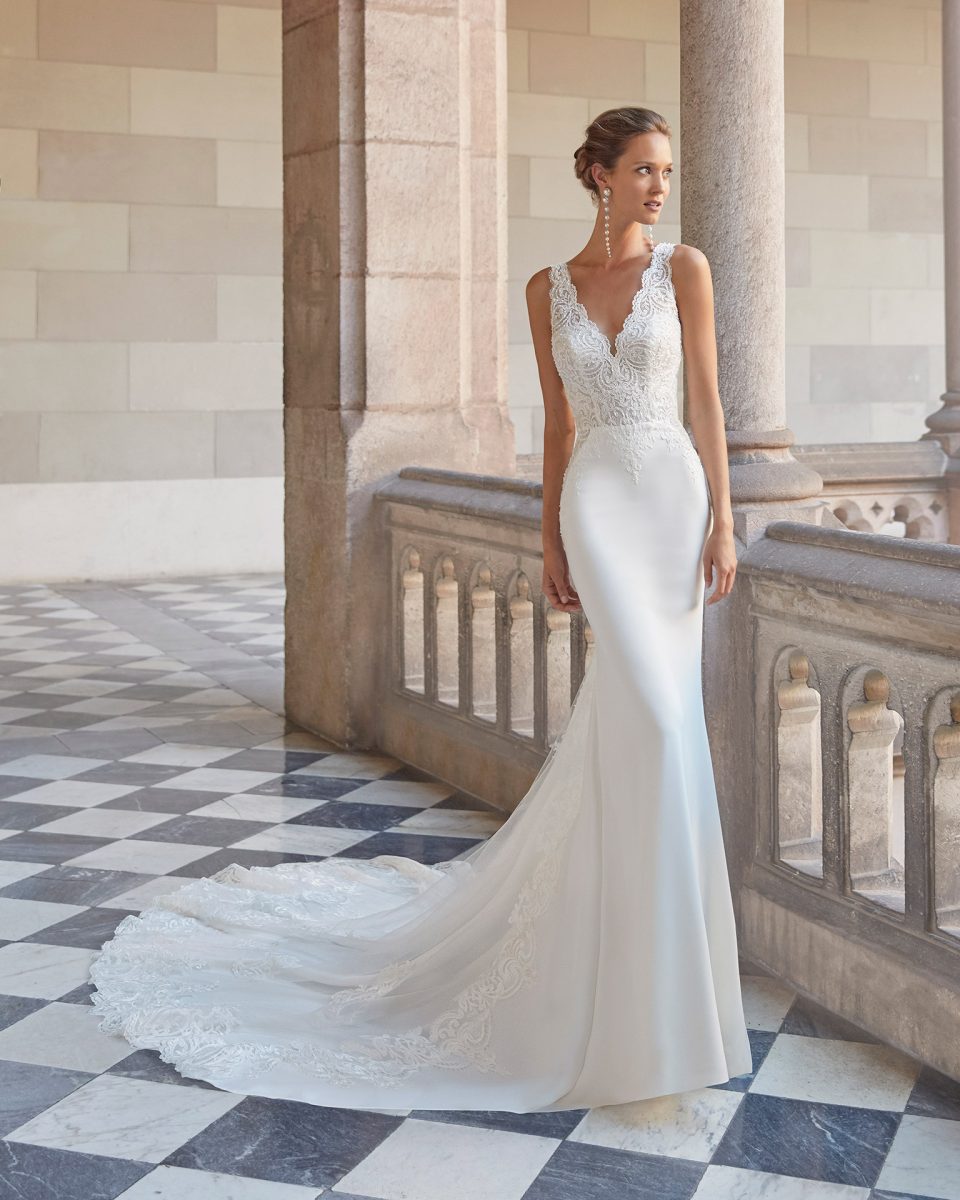Abiti Sposa Economici Abito Da Sposa Elegante Lafairy - Modelli E Taglie A Scelta, Tessuto Poliestere, Nuovo Con Etichette Abito Sposa - Foto 7