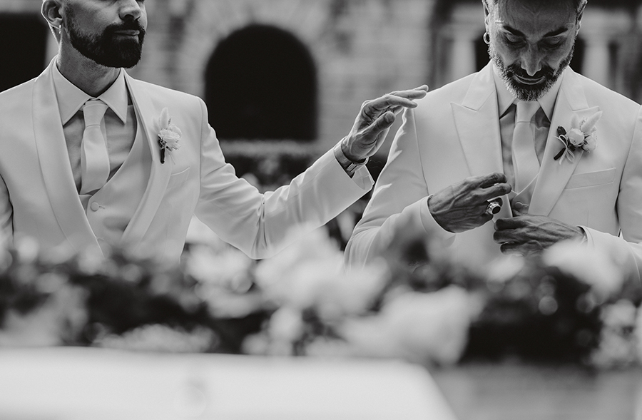In questa foto il matrimonio gay realizzato da Diego Peoli di ANFM Fotografi