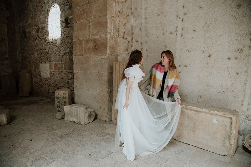 La Wedding Planner Francesca Cavallaro con una sposa