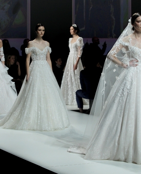 Abiti da sposa Nicole Milano 2023, una sinfonia di texture