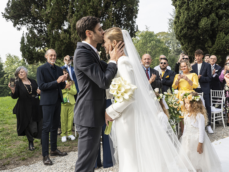 In questa foto Virna Toppi e Nicola Del Freo all'altare.