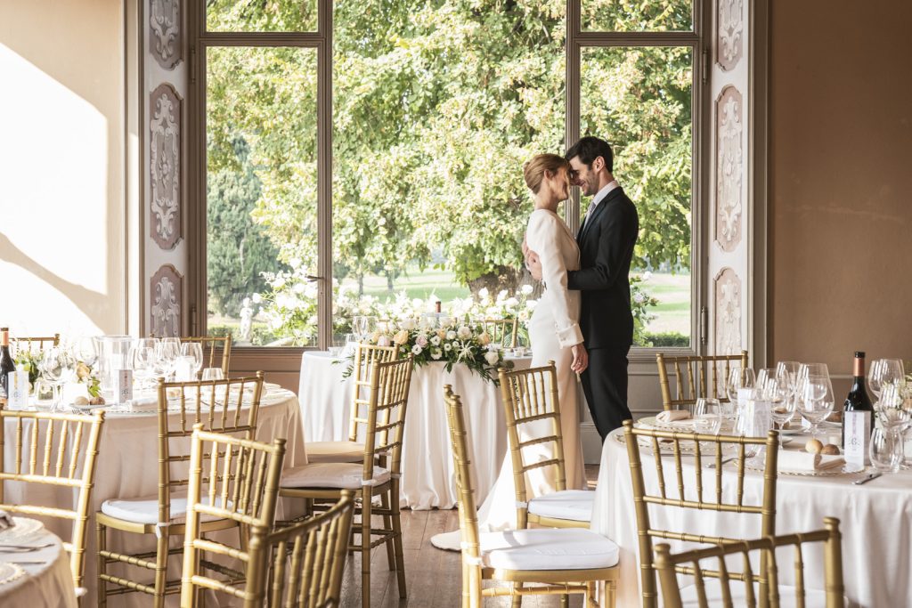 In questa foto Virna Toppi e Nicola Del Freo durante il loro matrimonio