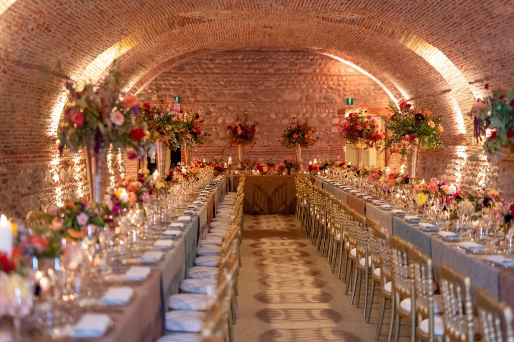 In questa foto la sala del nachetto delle nozze di Antonio Lorenzon e Daniel .