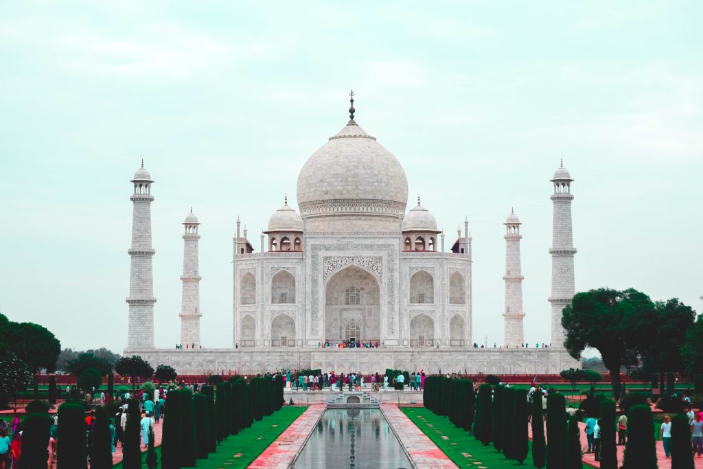 In questa foto il Taj Mahal