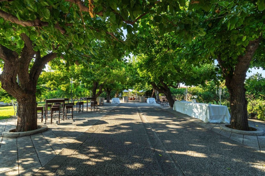 In questa foto uno dei giardini di Villa Dominici