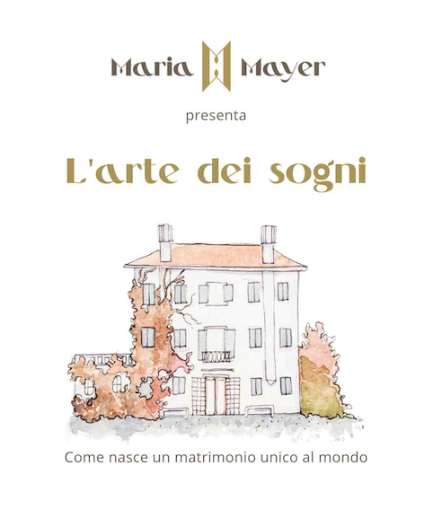 In questa immagine l'invito a L'arte dei sogni, l'evento firmato dalla Wedding Planner Maria Mayer