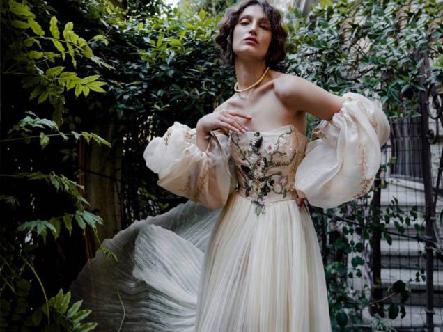 Abiti Da Sposa Abiti Da Sposa Romantici In Pizzo Ricamato Con