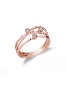 Ayoiow Set Di Anelli Di Fidanzamento 14 Carati Per Coppie In Oro Bianco 0.4 Ct Forma Rotonda Bianco Creato Anelli Di Fidanzamento Con Diamante Per Anello Da Donna Taglia J 1/2, Nessuna - Foto 4