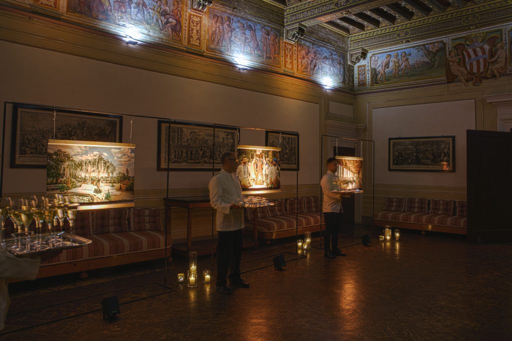In questa foto la sala mostre di Villa Corsini