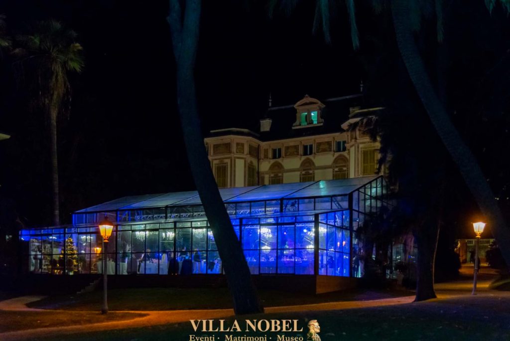 In questa foto la Serra La Fenice situata alla Nobel Week nel giardino di Villa Nobel