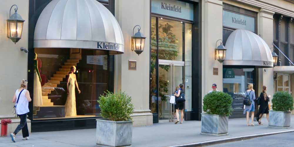 In questa immagine lo store di New York in cui verrà venduta la collezione Kleinfeld by Maison Signore 