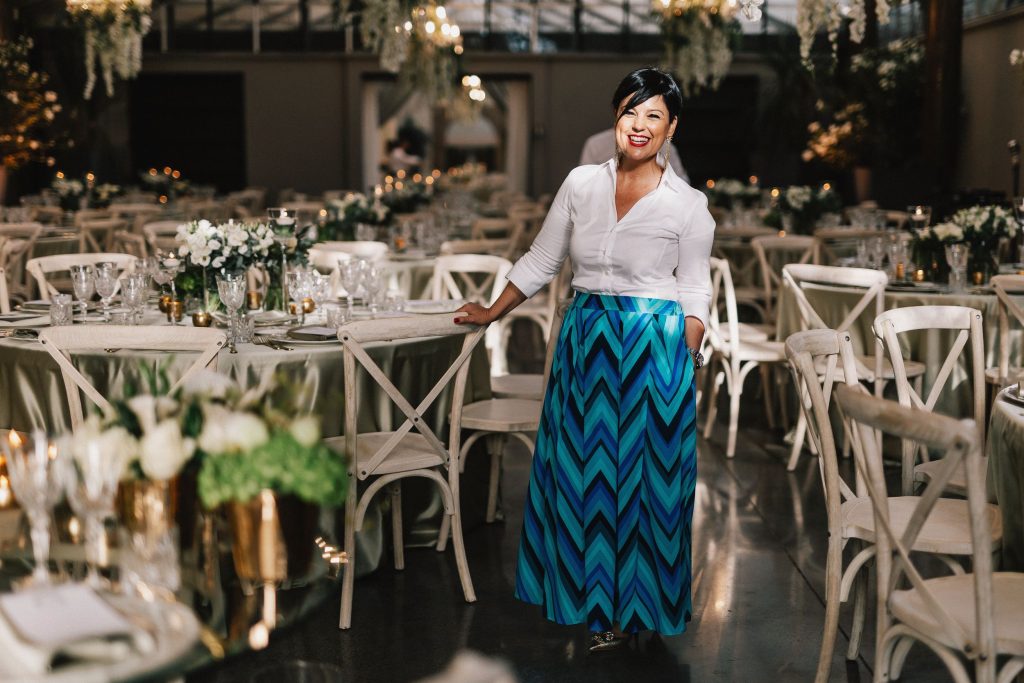 In questa foto Nives Malvestiti, la Wedding Planner che ha organizzato le nozze di Mariavittoria e Claudia