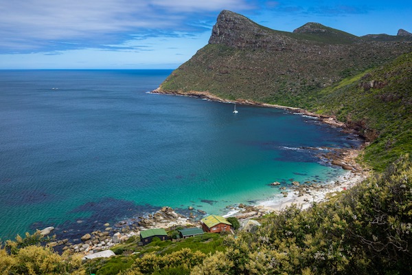 In questa foto una veduta aerea di Capo di Buona Speranza, a Città del Capo. L'Africa è tra le destinazioni per viaggi di nozze 2023