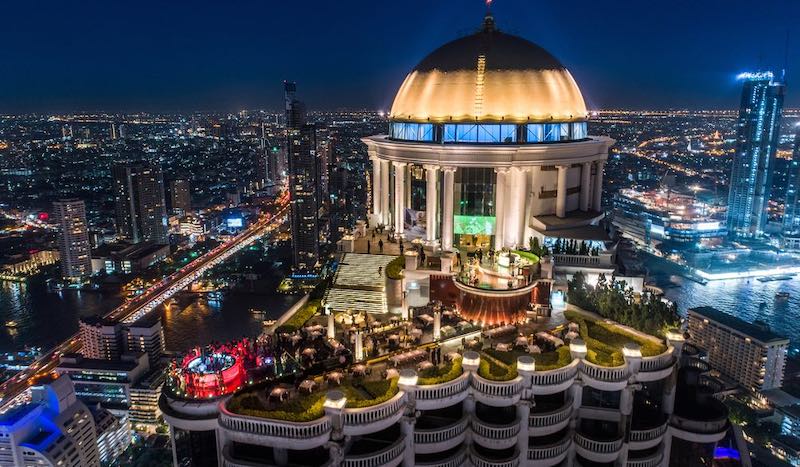 In questa foto lo Sky Bar del Lebua Tower 