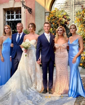 I look di Chiara Ferragni al matrimonio della sorella Francesca