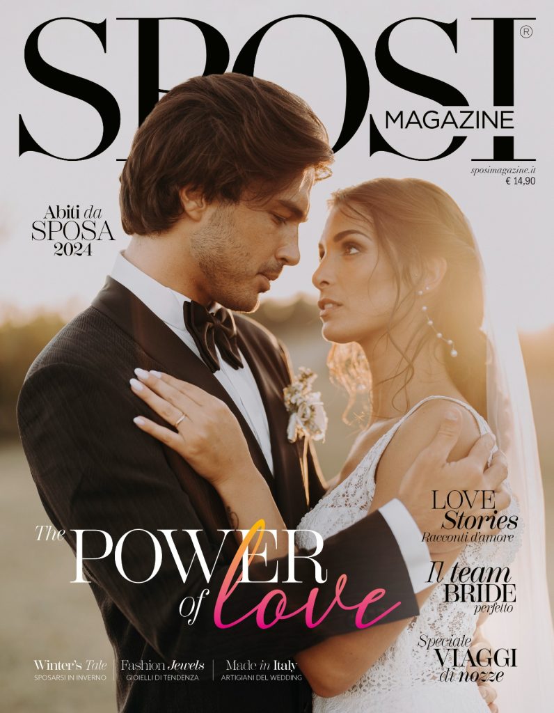 La copertina del nuovo numero della rivista Sposi Magazine. L'edizione numero 14 è un omaggio al "The power of Love". In cover Martina e Luca, fotografati da Davide Gasparetti