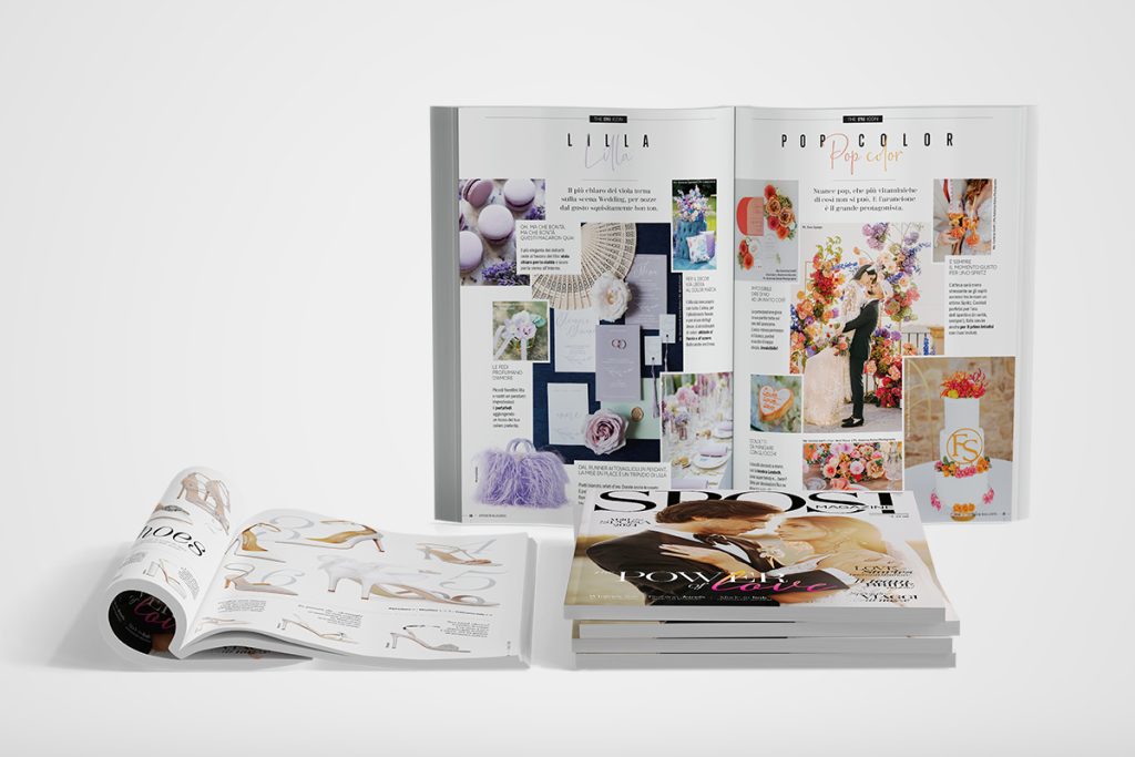Le pagine interne della nuova edizione di Sposi Magazine, dedicate alle Style Icons