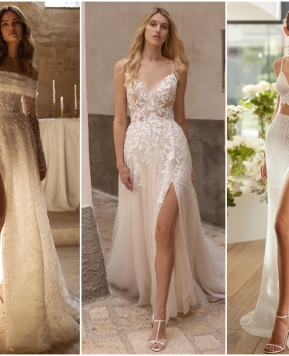 Tutte pazze per gli abiti da sposa con spacco 2024, il dettaglio must-have