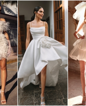 Dai mullet ai modelli bon ton, ecco gli abiti da sposa corti 2024 più trendy