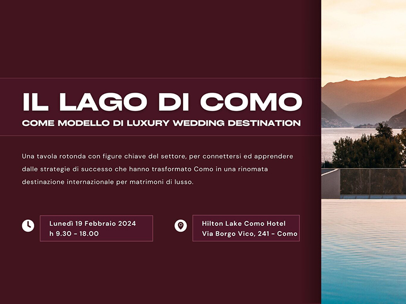Lago di Como evento The wedding suite