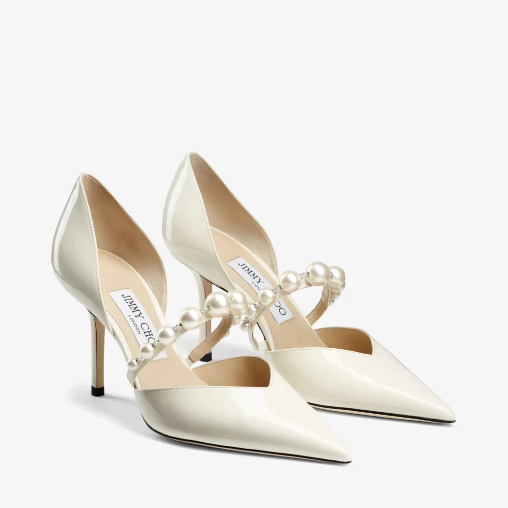 Scarpe sposa 2024 con perle jimmy choo