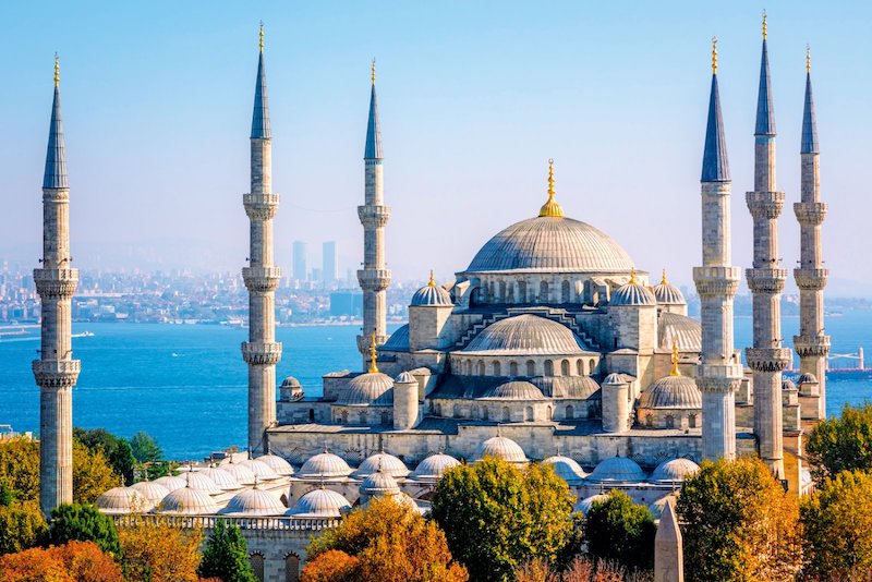 In questa foto la Moschea Blu, ad Istanbul, in Turchia