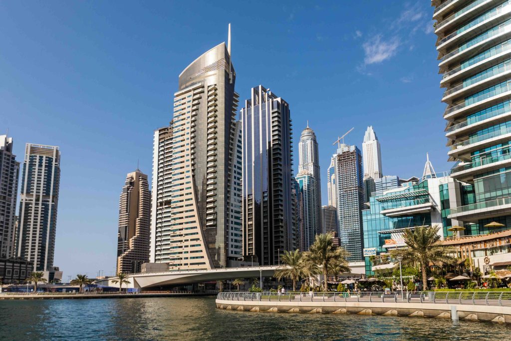 In questa immagine un'immagine di Dubai, una meta per la propria luna di miele. 
