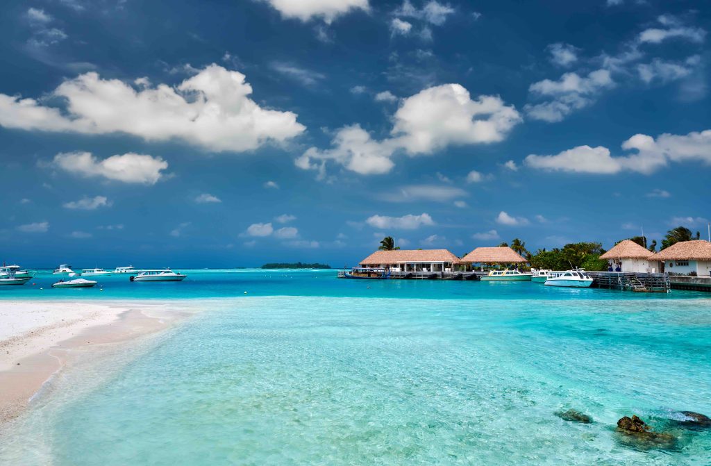 In questa immagine un resort delle Maldive.