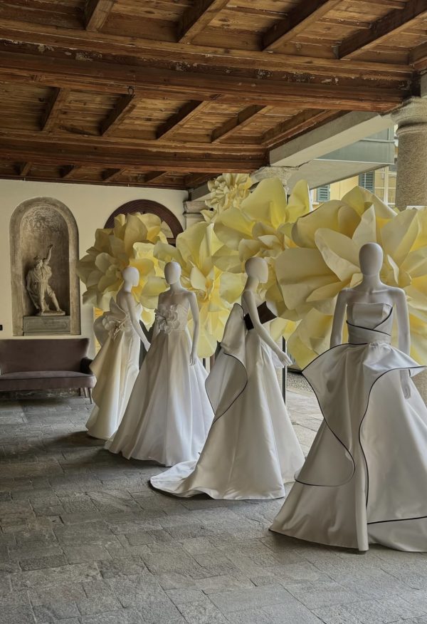 Abiti da sposa Antonio Riva 2025, couture d’ispirazione giapponese