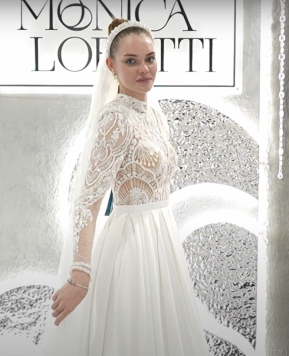 Abiti da sposa Monica Loretti 2025, i 5 elementi ispirano la nuova collezione