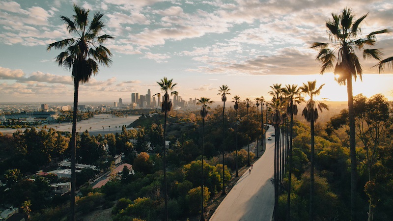 In questa foto una vista dall'alto di Los Angeles