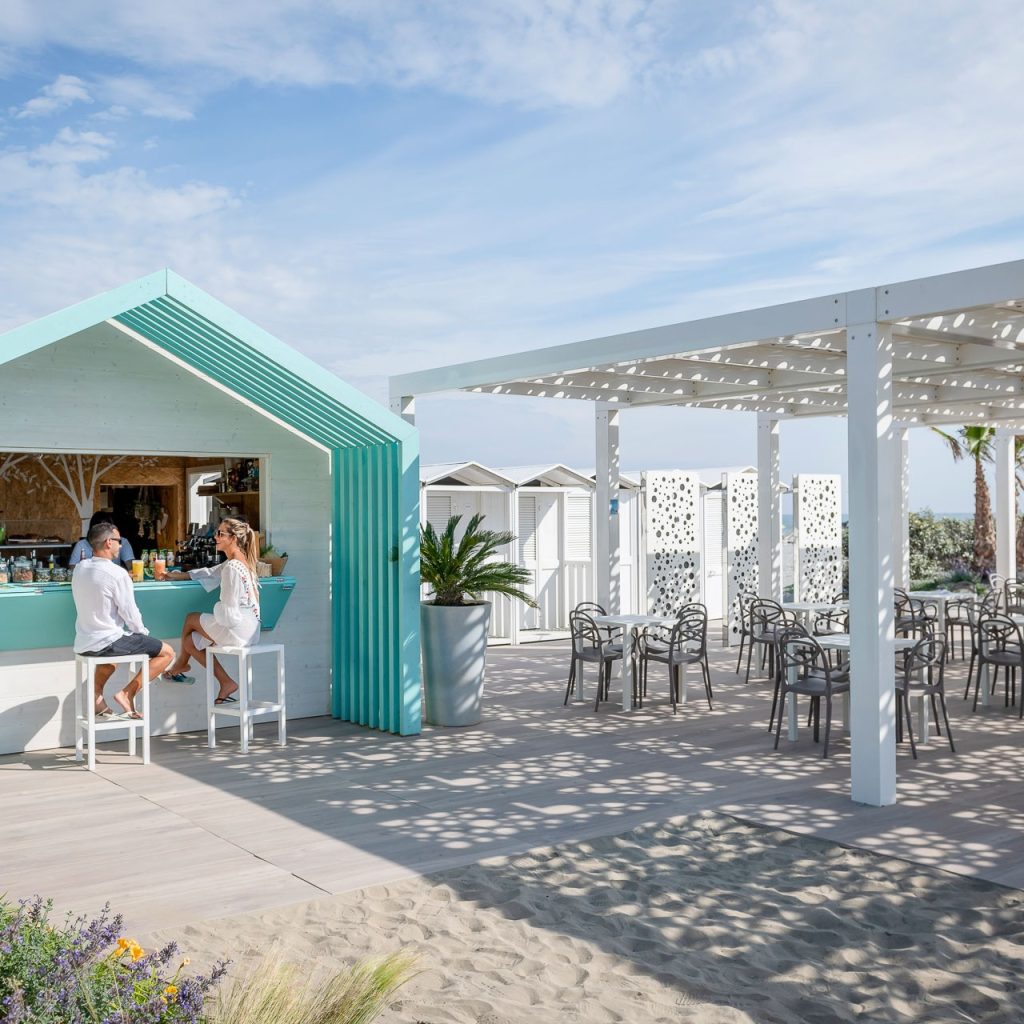 In questa foto una veduta della spiagga del Blu SUite Hotel