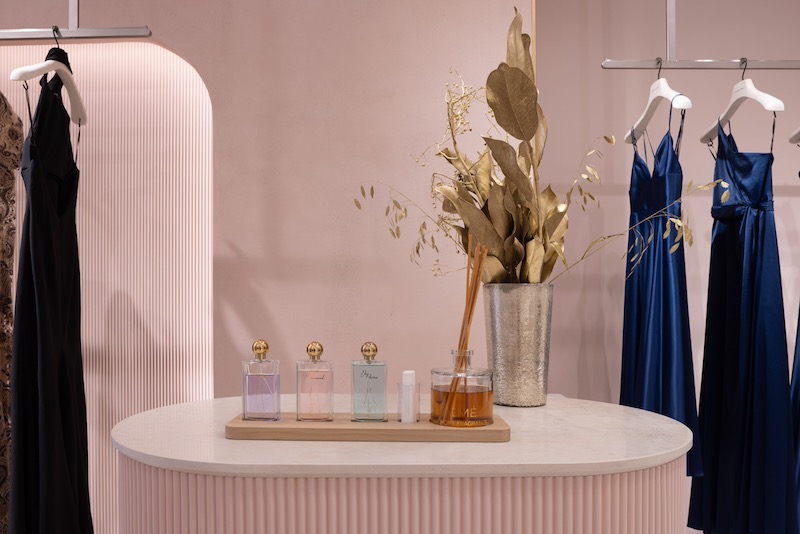 In questa foto, una delle stanze dedicate alla cerimonia della nuova boutique di Atelier Emé in via della Spiga a Milano